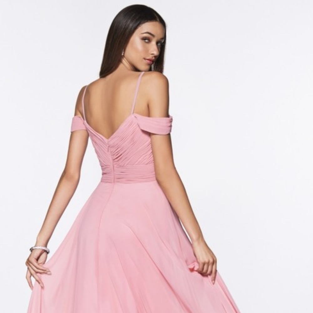 MOTHER OF BRIDE EVENING DRESS GOWN CDCJ241BLUSH - Picture 3 of 6